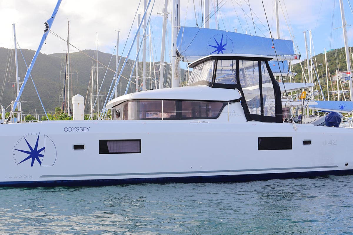 lagoon 42 odyssey bvi hero exterior