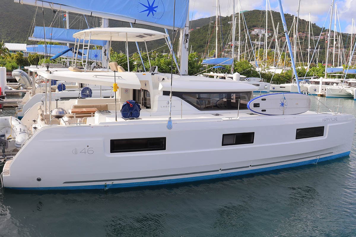 lagoon 46 happy fluke bvi hero exterior