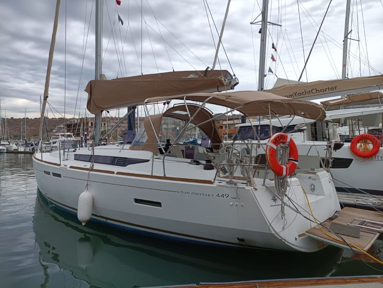 sun odyssey 449 la paz hero exterior