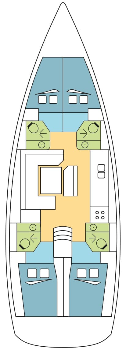 sun odyssey 479 thailand floorplan